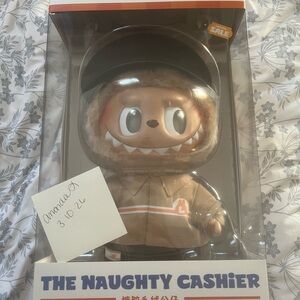 The Naughty Cashier Figurine - Brown and Black